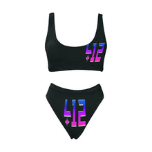 Load image into Gallery viewer, PITTSBURGHswimsuit Sport Top & High-Waisted Bikini Swimsuit