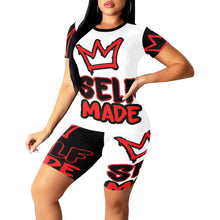 Load image into Gallery viewer, SelfMadeRedwhiteleg Women's Short Yoga Set