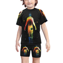 Load image into Gallery viewer, YOUniverse Boys' T-shirt & Swim Trunks Set