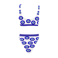 Load image into Gallery viewer, nazar amulet emoji Sport Top & High-Waisted Bikini Swimsuit