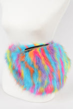 Load image into Gallery viewer, Bright Multi-Colored Faux Fur Fanny Pack

